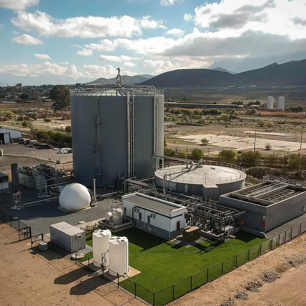 Aerial view of the Green Create wastewater treatment